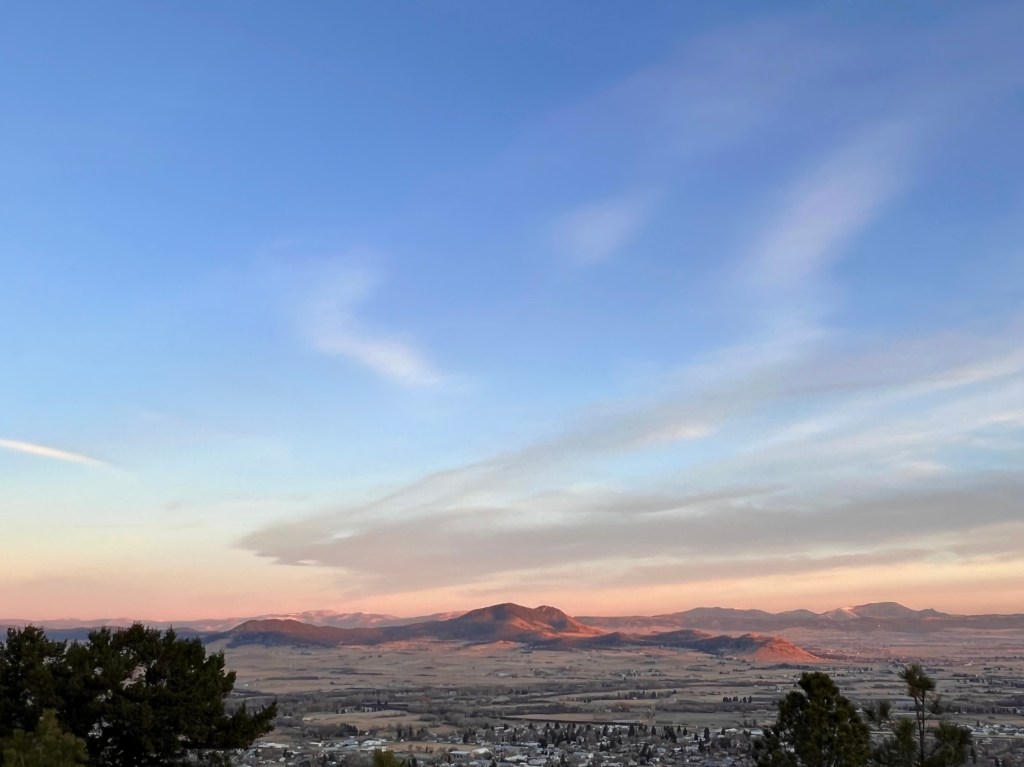 The Scratchgravel Hills as seen from Mount Helena in Helena, Montana.